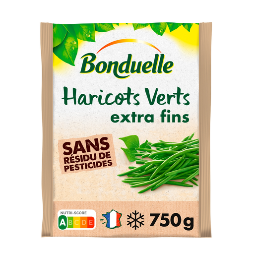 Haricots Verts Extra-Fins Surgelés Bonduelle 750 g
