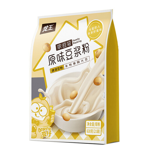 LOONG SOYA MILK Family Pack Yellow Soya Milk Powder Original Flavour 630g