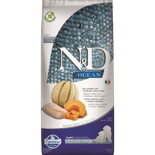 Farmina N&D Ocean Cod with Pumpkin Puppy Medi/Maxi 12 kg