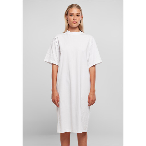 Urban Classics Ladies Organic Long Oversized Tee Dress white