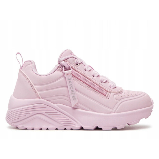Skechers Girls' Recreational Shoes Uno Lite Easy Zip - Pink