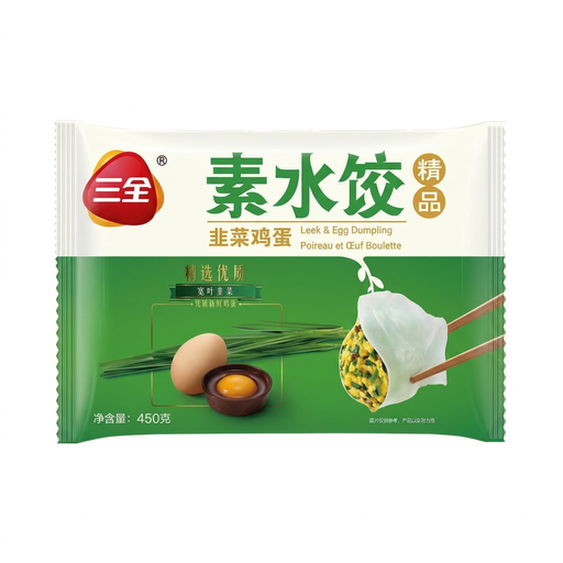 Sanquan Chinese Chive & Egg Dumplings 450g
