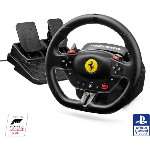Thrustmaster T98-P Ferrari 296 GTB Racing Wheel & Pedal Set - PS5, PS4, PC