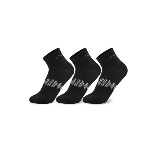 LI-NING black low-cut socks, 3-pack