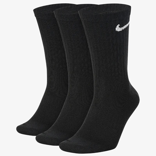 NIKE Cushioned Training Crew Socks 3 Pack Black