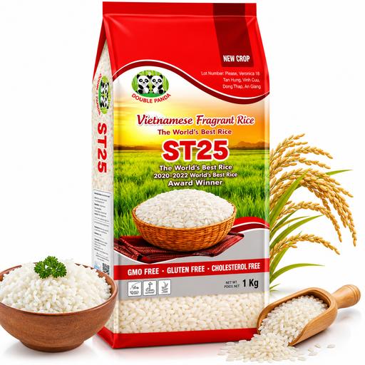 Double Panda Premium ST25 Rice (Vietnamese Fragrant Rice) 1kg