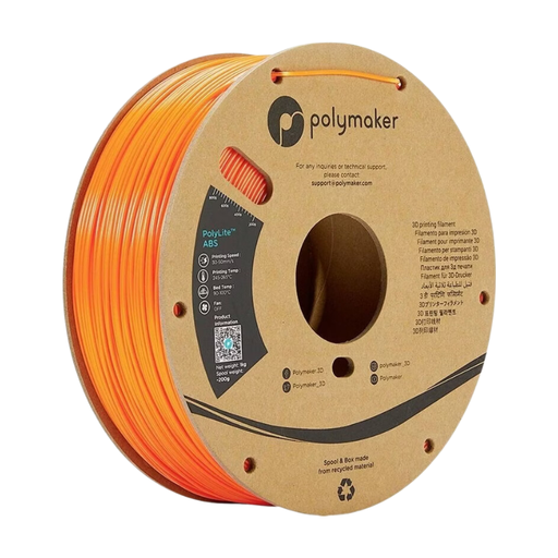 Polymaker PolyLite ABS Filament Orange 1000g