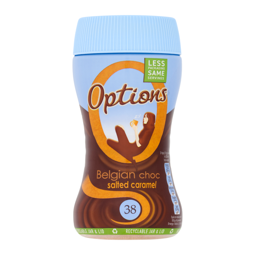 Options Belgian Choc Salted Caramel 220g jar