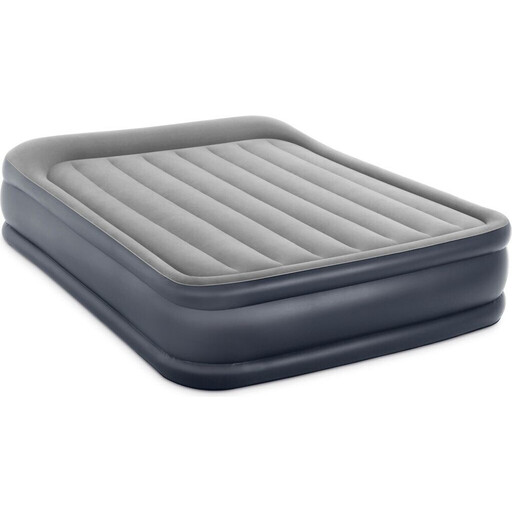 INTEX DuraBeam Deluxe Pillow Rest, 152x203x42cm Raised Air Mattress with 220 V Pump with Storage Bag