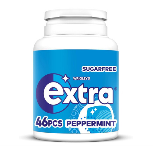 Extra Peppermint Sugar-Free Chewing Gum, 46-piece bottle