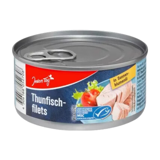 Jeden Tag Tuna Fillets MSC in Sunflower Oil