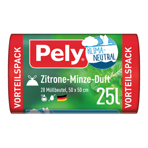 Pely Zugband-Beutel Lemon Scent 25l Klimaneutral