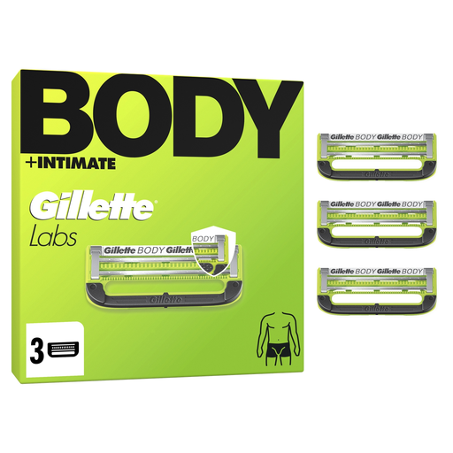 Recharges de lames GILLETTE Labs Corps + Intime - 3 unités