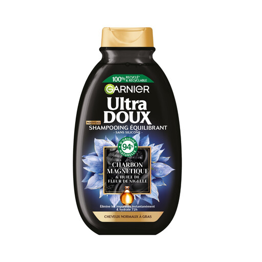 Garnier Ultra Doux Magnetic Charcoal Shampoo