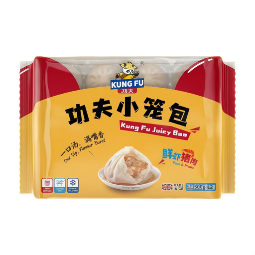 KUNGFU Juicy Bao Pork & Prawn 300g