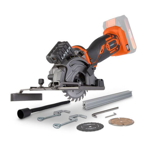 POWERPLUS Dual Power Mini Plunge Saw POWDP25400