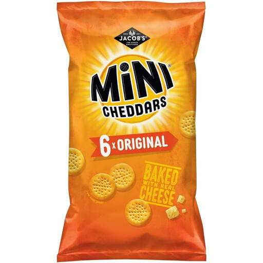 Jacob's Mini Cheddars Original 6 x 23g biscuit multipack