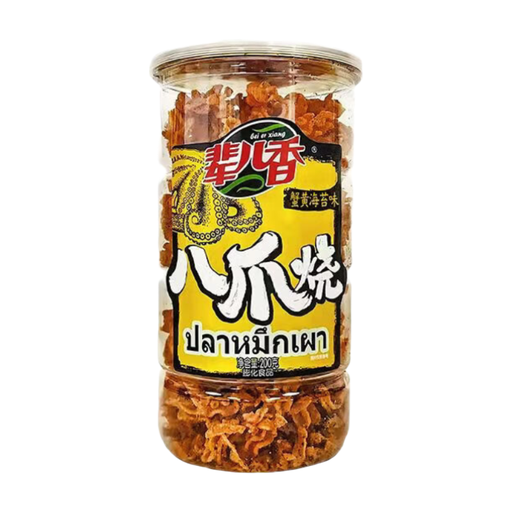 BEIERXIANG Octopus Shaped Crackers Crab Roe & Seaweed Flavour 200g