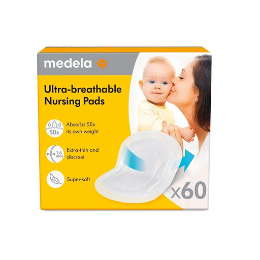 MEDELA Ultra-Breathable - Disposable Nursing Pads, Pack of 60