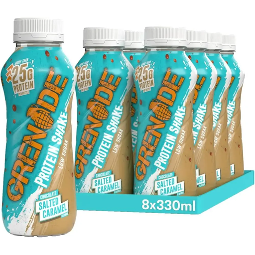 Grenade Salted Caramel Protein Shake, eight 330 ml bottles