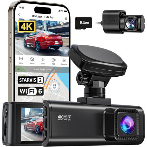REDTIGER F7N Pro 4K Dual Dash Cam
