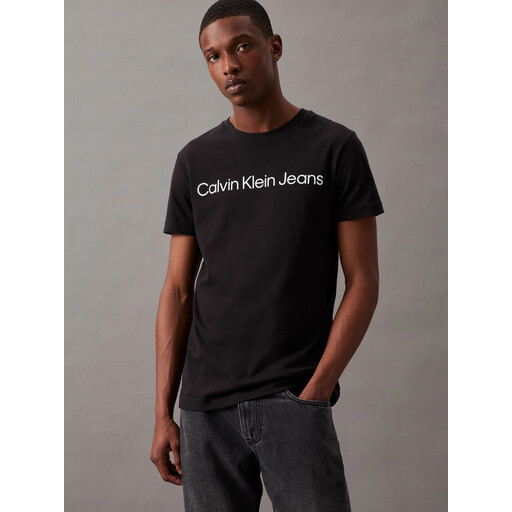 Calvin Klein CORE INSTITUTIONAL LOGO SLIM TEE CK Black Men S