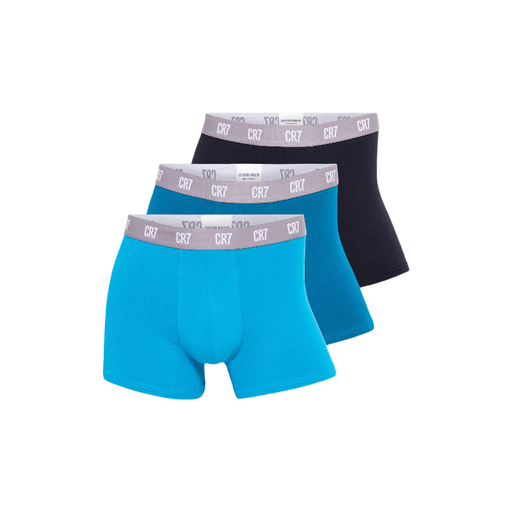 CR7 3-Pack Trunks in Light Blue/Dark Blue/Black