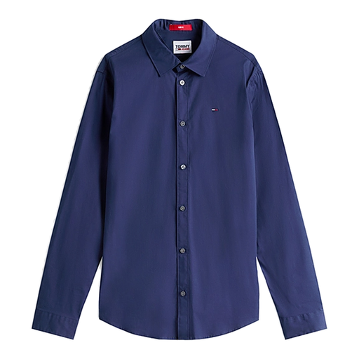 Tommy Hilfiger TJM Original Stretch Shirt Men Black Iris XS