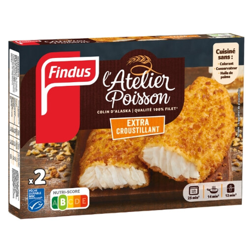 Findus MSC Extra Crispy Alaskan Pollock, 250 g, 2 pieces