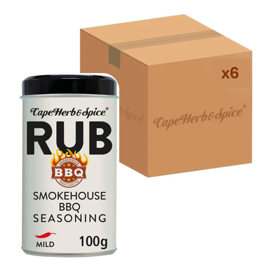 Cape Herb & Spice Smokehouse BBQ Rub 100g x 6
