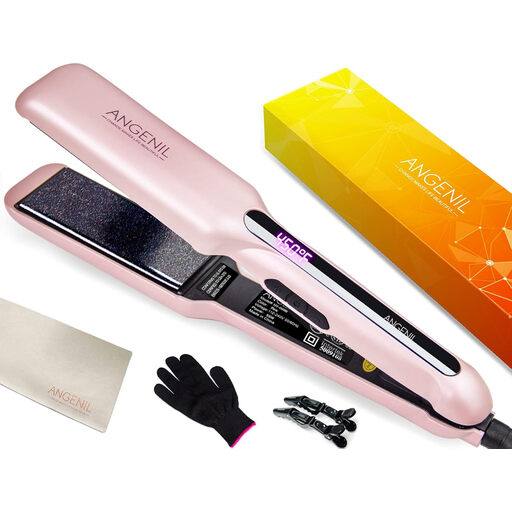 ANGENIL Ionic Titanium Wide Plate Hair Straightener