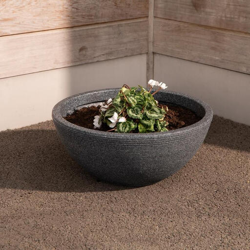Strata Valencia Planter Bowl in Ash