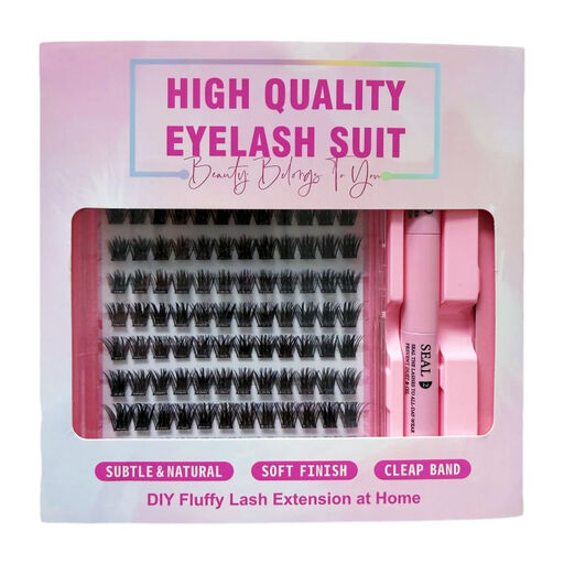 MeoMagic Accessories – Eyelash Extensions – 10 Rows – 20-19 Lash Extension Kit with Tweezers & Glue