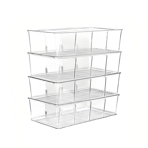 JORDAN&JUDY Compartment Storage Box, 4-Pack