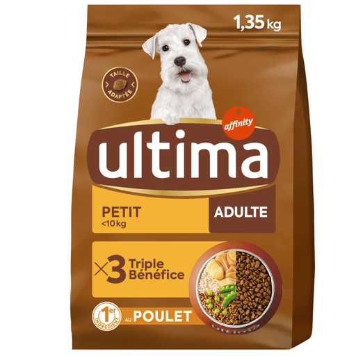 Ultima Croquettes Sèches pour Petits Chiens Adultes au Poulet