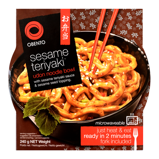 Obento Sesame Teriyaki Udon Noodle Bowl 240g