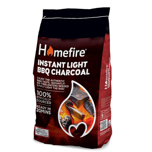 Homefire 块炭烧烤速燃炭 1kg 袋装 x2