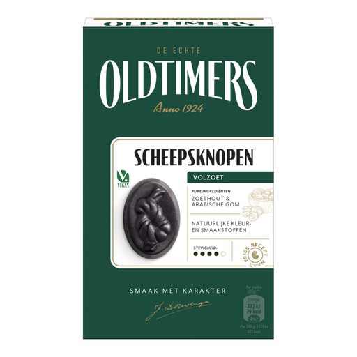 Oldtimers Ship Buttons Licorice - 235 g