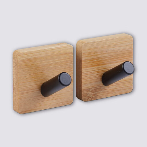 5five Bamboo Adhesive Hooks Set - 2 pcs