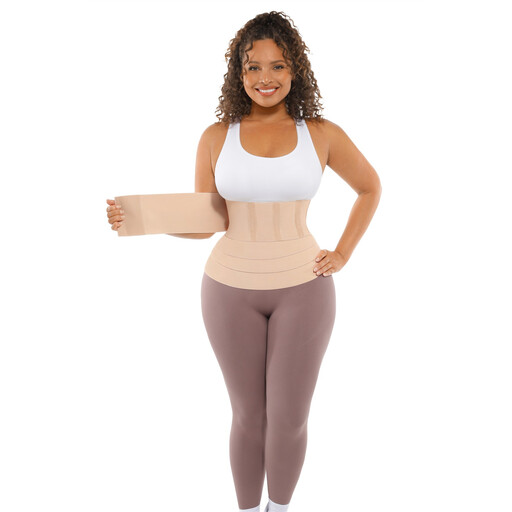 Feelingirl Women and Men Fitness Tummy Firm Control Wrap Waist Trainer Fits All Size OS Skin