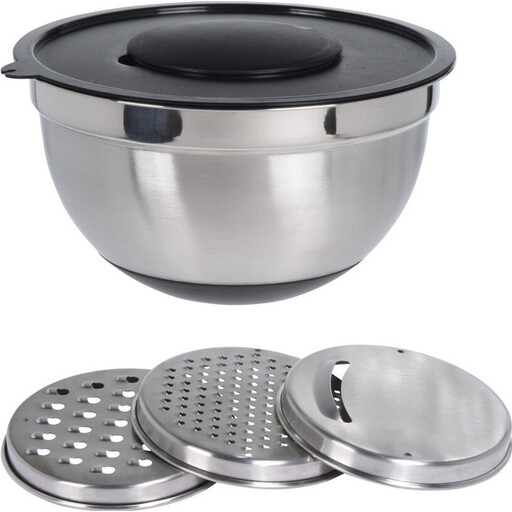 Excellent Houseware Mixing Bowl Set Stainless Steel - 25 cm, 4 pcs