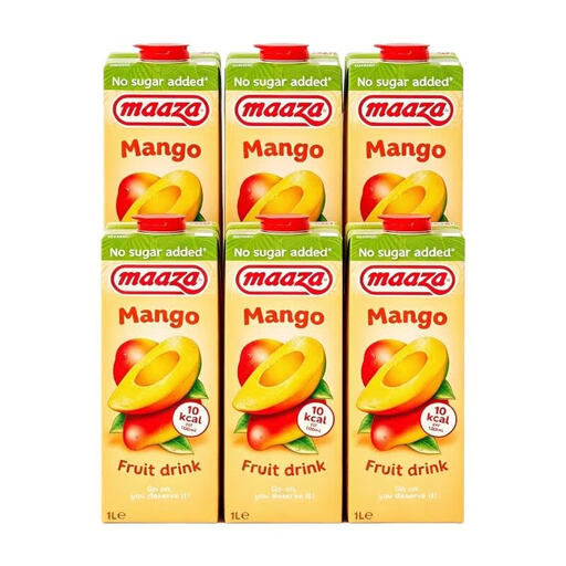Maaza Mango No Added Sugar Drink 6x1L