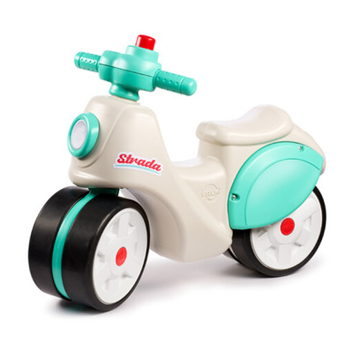 Strada Toddler Scooter with Quiet Wheels Cream Green
