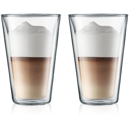 Bodum Canteen Double Wall Glasses - 0.4L, Large, Set of 2