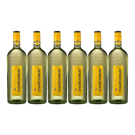 Grand Sud White Wine Chardonnay Country Wine 6 x 1 L