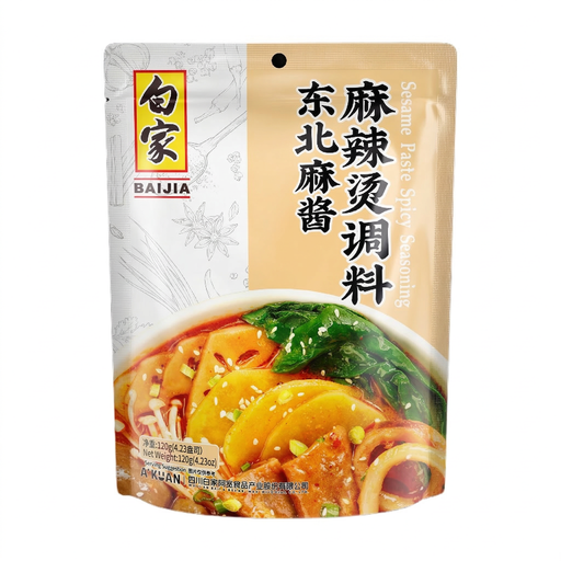Bai Jia Northeastern Sesame Sauce Spicy Hot Pot Seasoning 120g