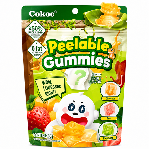 Cokoc Peelable Gummies Mixed Fruit Flavor