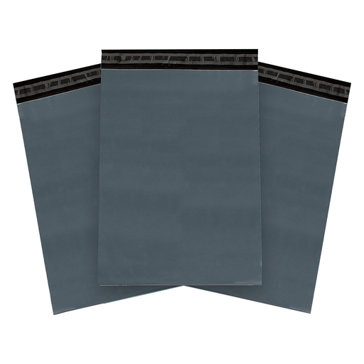 A stack of grey Triplast Mailing Bags