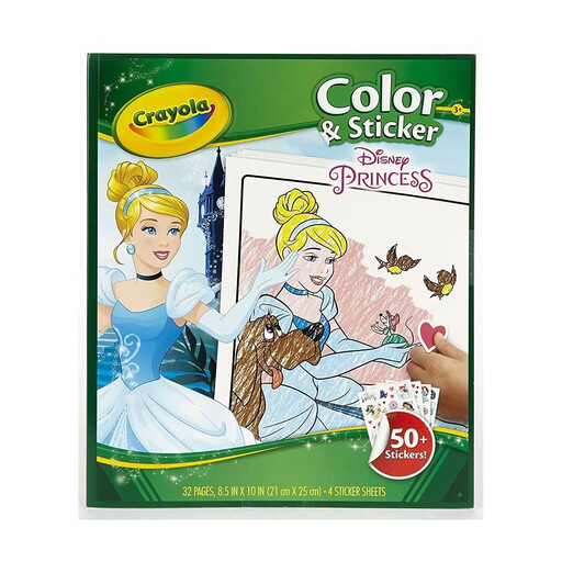 Crayola Disney Princess Color & Sticker Book