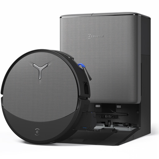 ECOVACS T90 PRO 黑色扫拖机器人，配 OMNI 基站
